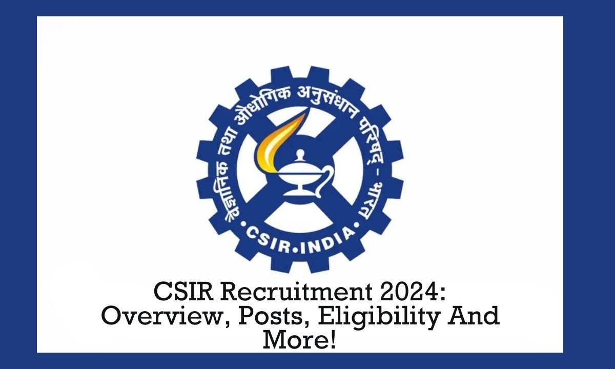 CSIR Recruitment 2024